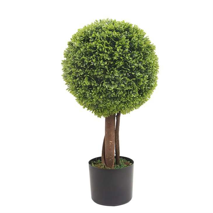 High Quality Plastic Grass Bonsai Ball Artificial Topiary Trees For Outdoor Indoor Decoration
