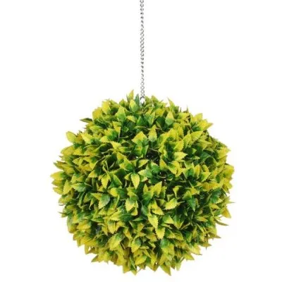 Faux Ball Boxwood Topiary