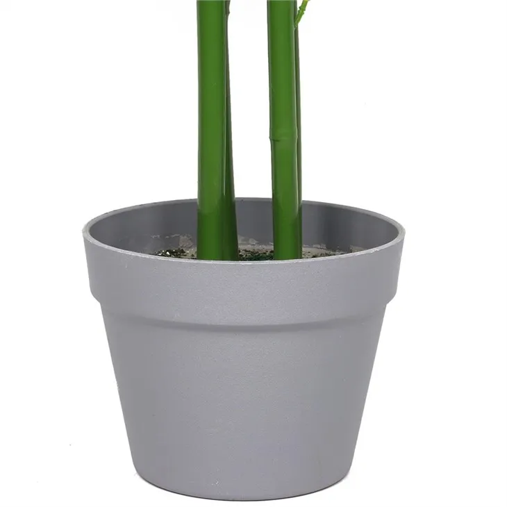 Artificial Bamboo Leaf Tree Black Pot